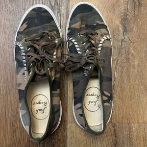 Jack Rogers Camouflage Lace-Up Sneakers